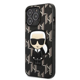 Karl Lagerfeld KLHCP13LPMNIKBK iPhone 13 Pro / 13 6,1" hardcase sort/sort Monogram Ikonik Patch
