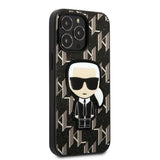 Karl Lagerfeld KLHCP13LPMNIKBK iPhone 13 Pro / 13 6,1" hardcase sort/sort Monogram Ikonik Patch
