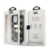 Karl Lagerfeld KLHCP13LPMNIKBK iPhone 13 Pro / 13 6,1" hardcase sort/sort Monogram Ikonik Patch