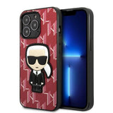 Karl Lagerfeld KLHCP13LPMNIKPI iPhone 13 Pro / 13 6.1" Hardcase rød/rød Monogram Ikonik Patch