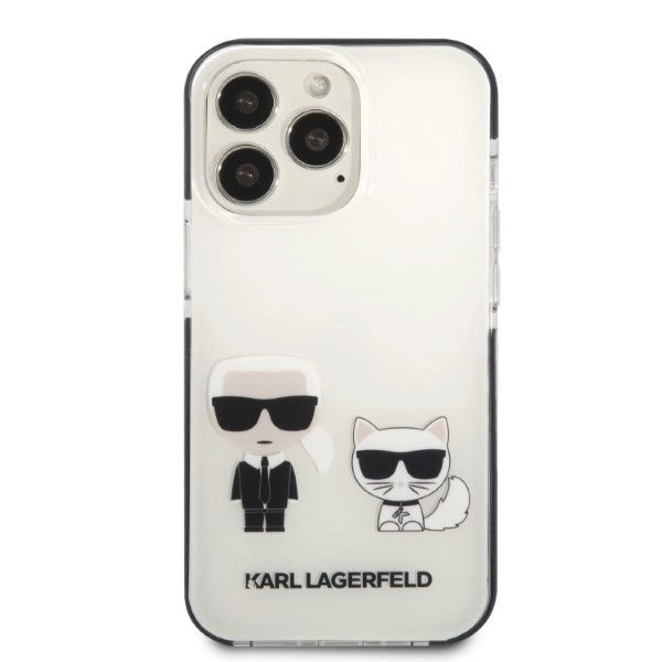 Karl Lagerfeld KLHCP13LTPEKCW iPhone 13 Pro / 13 6.1" Hardcase hvid/hvid Karl&Choupette
