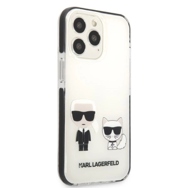 Karl Lagerfeld KLHCP13LTPEKCW iPhone 13 Pro / 13 6.1" Hardcase hvid/hvid Karl&Choupette