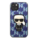 Karl Lagerfeld KLHCP13MPMNIKBL iPhone 13 6,1" Hardcase blå/blå Monogram Ikonik Patch