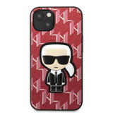 Karl Lagerfeld KLHCP13MPMNIKPI iPhone 13 6.1" Hardcase rød/rød Monogram Ikonik Patch