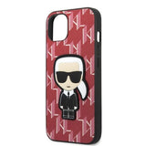 Karl Lagerfeld KLHCP13MPMNIKPI iPhone 13 6.1" Hardcase rød/rød Monogram Ikonik Patch