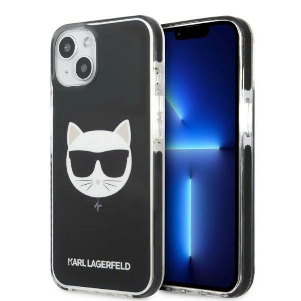 Karl Lagerfeld KLHCP13MTPECK iPhone 13 6.1" Hardcase sort/sort Choupette Head