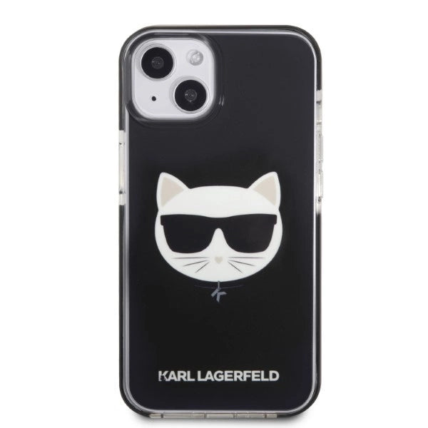Karl Lagerfeld KLHCP13MTPECK iPhone 13 6.1" Hardcase sort/sort Choupette Head