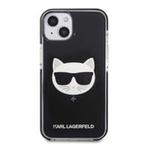 Karl Lagerfeld KLHCP13MTPECK iPhone 13 6.1" Hardcase sort/sort Choupette Head