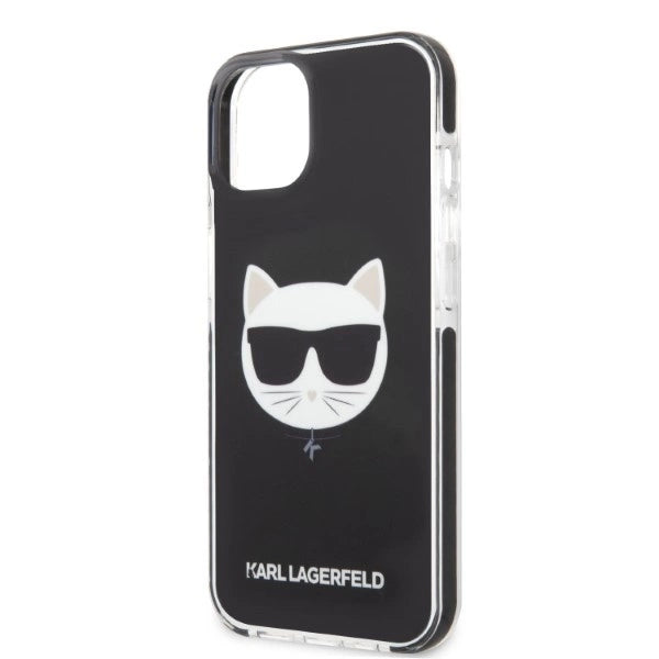 Karl Lagerfeld KLHCP13MTPECK iPhone 13 6.1" Hardcase sort/sort Choupette Head