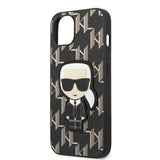 Karl Lagerfeld KLHCP13SPMNIKBK iPhone 13 mini 5.4" Hardcase sort/sort Monogram Ikonik Patch