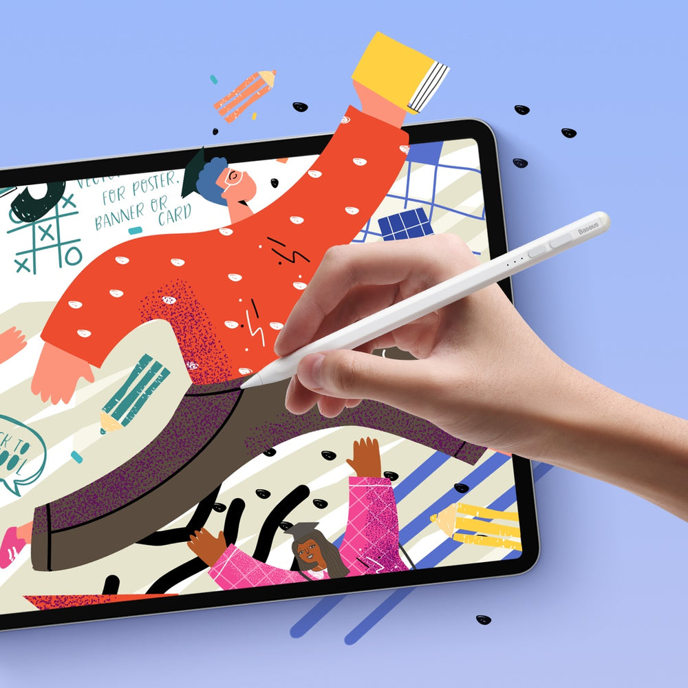 Active stylus til iPad Baseus Smooth Writing 2 SXBC060502 - hvid