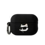 Karl Lagerfeld KLAP2RUNCHK AirPods Pro 2 cover sort/sort Silicone Choupette Head 3D