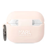 Karl Lagerfeld KLAPRUNIKP AirPods Pro cover lyserød/rosa Silicone Karl Head 3D