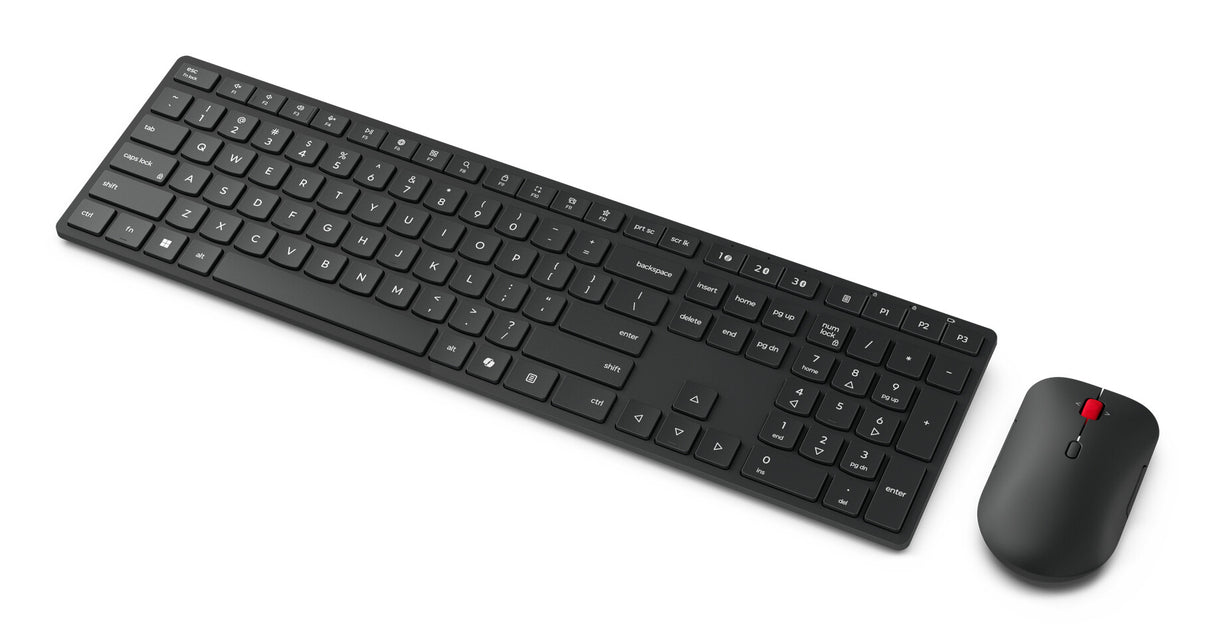 Lenovo 4X31S04854 tastatur Mus inkluderet Hjemme/kontor RF trådløs + Bluetooth Nordisk Sort