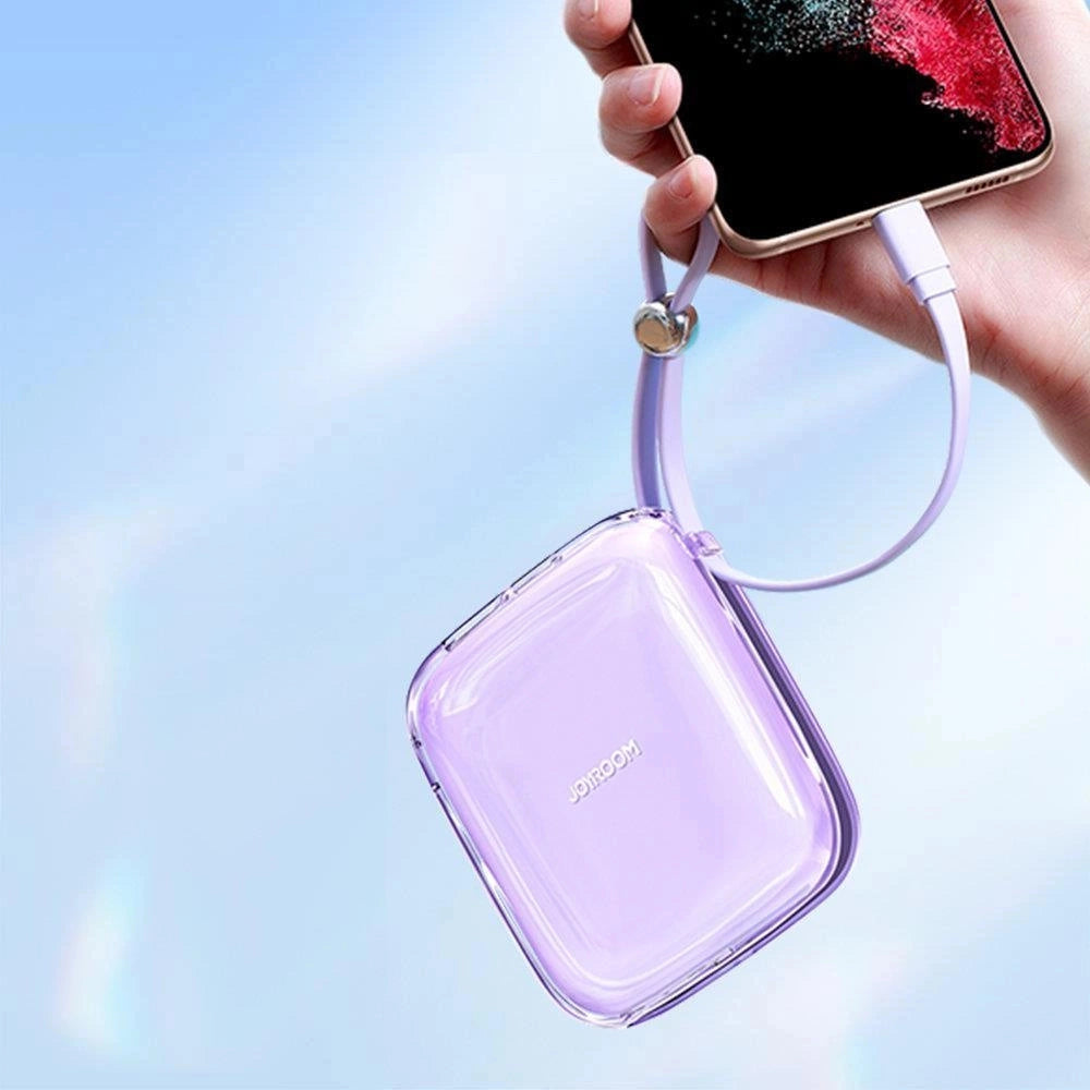 Joyroom JR-L005 10000mAh Lightning USB-A Power Bank - lilla
