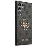 Guess GUHCS23L4GMGGR S23 Ultra S918 grå/grå hardcase 4G Big Metal Logo