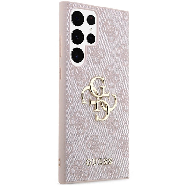 Guess GUHCS23L4GMGPI S23 Ultra S918 pink/pink hardcase 4G Big Metal Logo