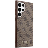 Guess GUHCS23LG4GFBR S23 Ultra S918 brun/brun hardcase 4G Metal Gold Logo