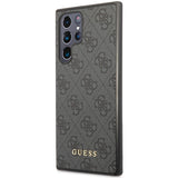 Guess GUHCS23LG4GFGR S23 Ultra S918 grå/grå hardcase 4G Metal Gold Logo