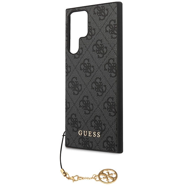 Guess GUHCS23LGF4GGR S23 Ultra S918 grå/grå hardcase 4G Charms Collection