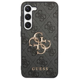 Guess GUHCS23S4GMGGR S23 S911 grå/grå hardcase 4G Big Metal Logo