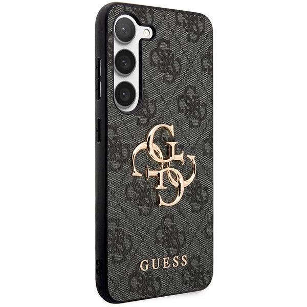 Guess GUHCS23S4GMGGR S23 S911 grå/grå hardcase 4G Big Metal Logo