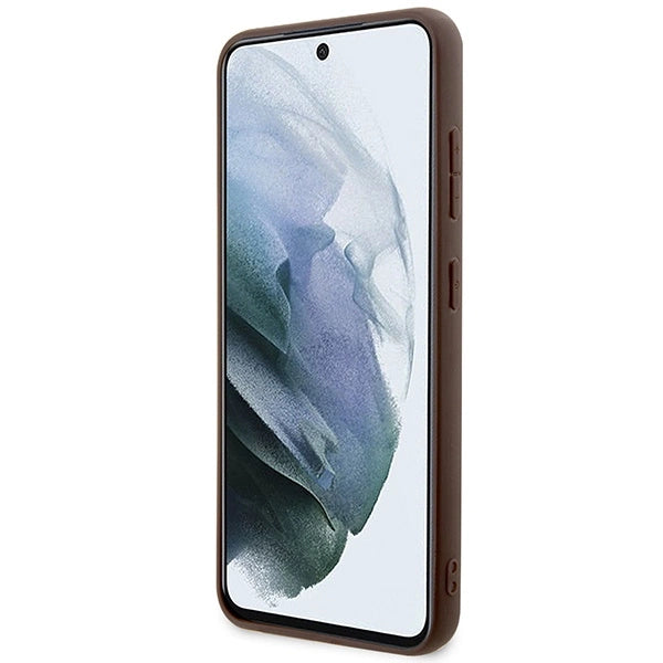 Guess GUHCS23SP4RPSW S23 S911 brun/brun hardcase 4G Printed Stripe