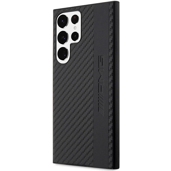 AMG AMHCS23LBLSCA S23 Ultra S918 sort/sort hardcase Carbon Stripe&Embossed