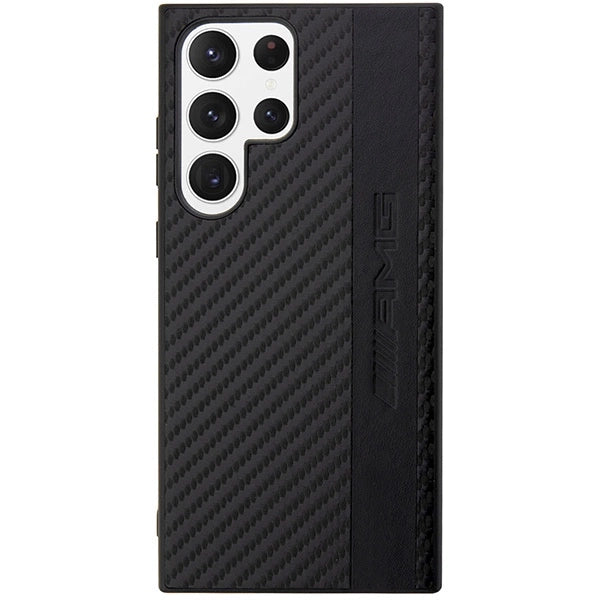 AMG AMHCS23LBLSCA S23 Ultra S918 sort/sort hardcase Carbon Stripe&Embossed