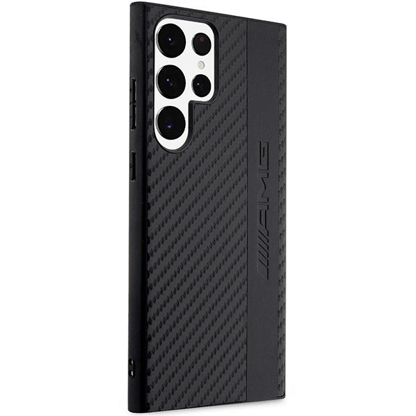 AMG AMHCS23LBLSCA S23 Ultra S918 sort/sort hardcase Carbon Stripe&Embossed