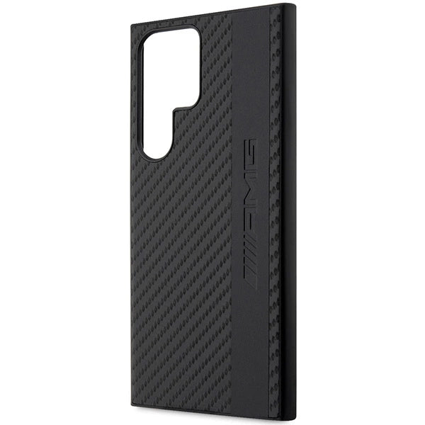AMG AMHCS23LBLSCA S23 Ultra S918 sort/sort hardcase Carbon Stripe&Embossed