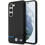 BMW Leather Carbon-foder for Samsung Galaxy S23+ - sort