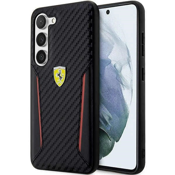 Ferrari FEHCS23MNPYK S23+ S916 sort/sort hårdkasse Carbon kontrastkanter