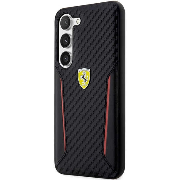 Ferrari FEHCS23MNPYK S23+ S916 sort/sort hårdkasse Carbon kontrastkanter