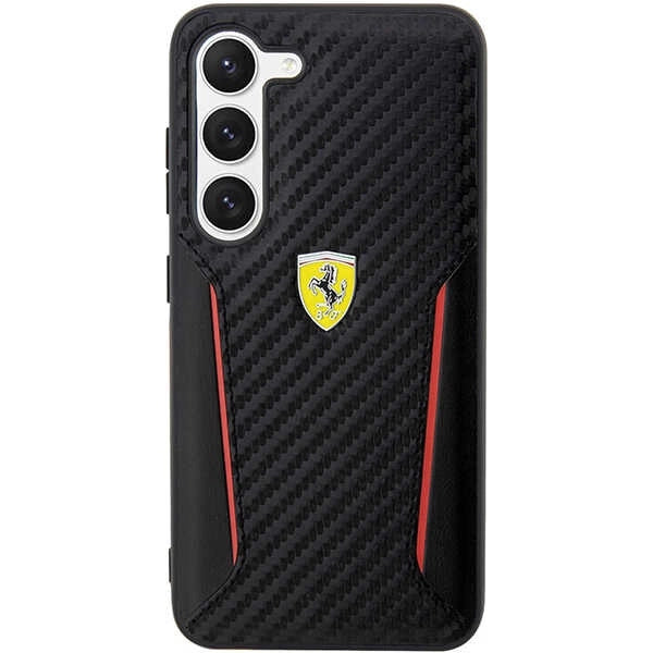 Ferrari FEHCS23MNPYK S23+ S916 sort/sort hårdkasse Carbon kontrastkanter