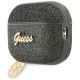 Guess GUAP2GLGSHA AirPods Pro 2 cover grøn/kaki Glitter Flake 4G Charm