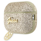 Guess GUAP2GLGSHD AirPods Pro 2 cover guld/guld Glitter Flake 4G Charm