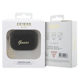 Guess GUAP2GLGSHK AirPods Pro 2 cover sort/sort Glitter Flake 4G Charm