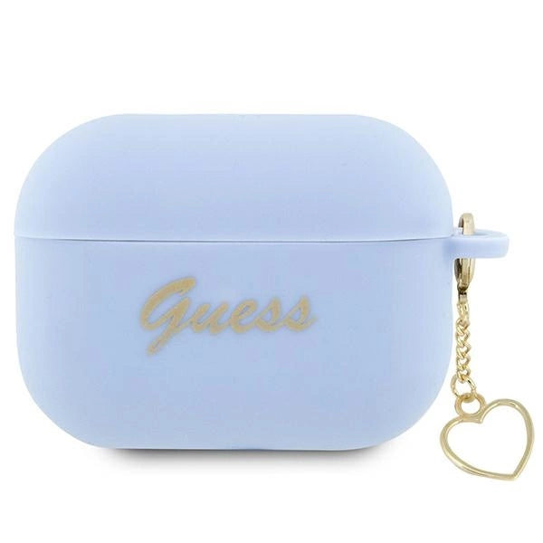Guess GUAP2LSCHSB AirPods Pro 2 cover blå/blå Silicone Charm Heart Collection