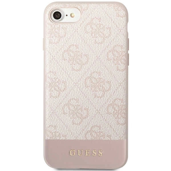 Guess GUHCI8G4GLPI iPhone 7/8/SE 2020/ 2022 pink/pink hard case 4G Stripe Collection