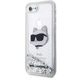 Karl Lagerfeld KLHCI8LNHCCS iPhone 7/8/ SE 2020/2022 sølv/sølv hardcase Glitter Choupette Head