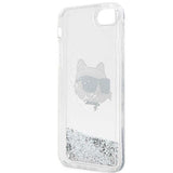 Karl Lagerfeld KLHCI8LNHCCS iPhone 7/8/ SE 2020/2022 sølv/sølv hardcase Glitter Choupette Head