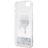Karl Lagerfeld KLHCI8LNKHCH iPhone 7/8/ SE 2020/2022 sølv/sølv hardcase Glitter Karl Head