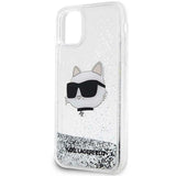 Karl Lagerfeld KLHCN61LNCHCS iPhone 11/ XR sølv/sølv hardcase Glitter Choupette Head