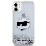 Karl Lagerfeld KLHCN61LNCHCS iPhone 11/ XR sølv/sølv hardcase Glitter Choupette Head