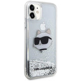 Karl Lagerfeld KLHCN61LNCHCS iPhone 11/ XR sølv/sølv hardcase Glitter Choupette Head