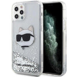 Karl Lagerfeld KLHCP12MLNHCCS iPhone 12/ 12 Pro 6.1" sølv/sølv hardcase Glitter Choupette Head