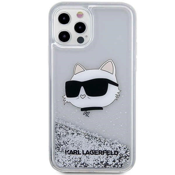 Karl Lagerfeld KLHCP12MLNHCCS iPhone 12/ 12 Pro 6.1" sølv/sølv hardcase Glitter Choupette Head