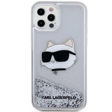 Karl Lagerfeld KLHCP12MLNHCCS iPhone 12/ 12 Pro 6.1" sølv/sølv hardcase Glitter Choupette Head