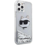 Karl Lagerfeld KLHCP12MLNHCCS iPhone 12/ 12 Pro 6.1" sølv/sølv hardcase Glitter Choupette Head